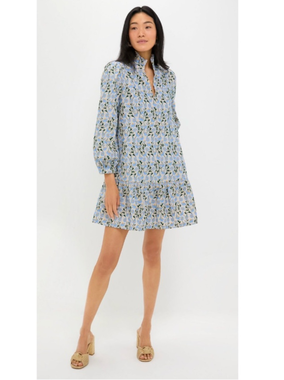 Tuckernuck Light Blue Floral Mini Dress